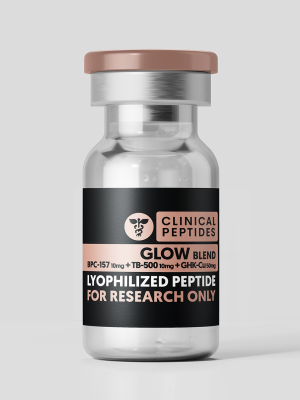 GLOW Blend - BPC-157 10mg + TB500 10mg + GHK-Cu 50mg